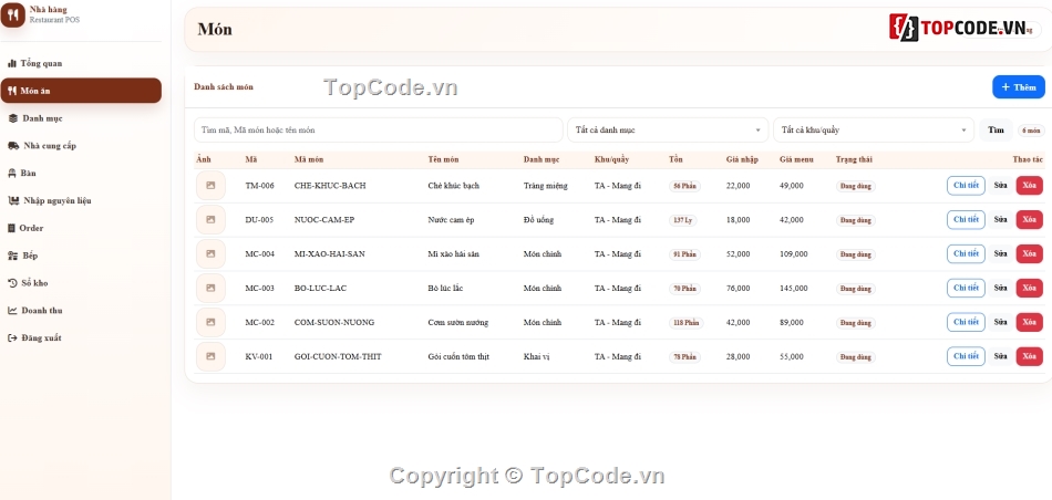 Website quản lý,nhà hàng,hàng nhà,quản lý